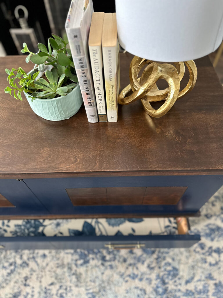 Thrifted books for display