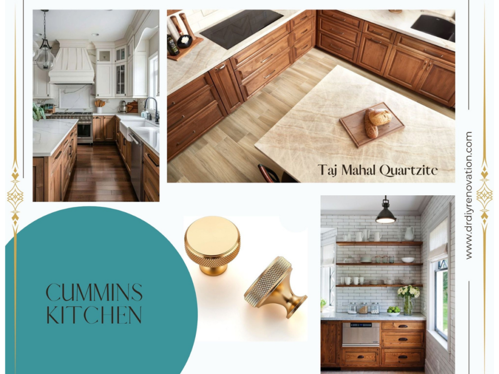 Mood board for a simple, classic kitchen